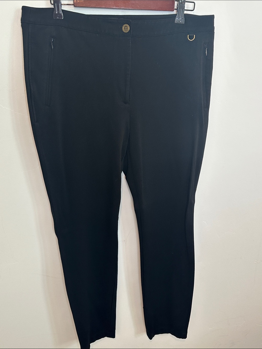 Talbots Black Dalton Riding Pant Skinny Ankle Size 12
